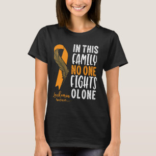 Leukaemia Awareness  Orange Ribbon Cancer Survivor T-Shirt