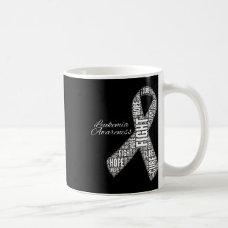 Leukaemia Awareness Orange Ribbon Fight Hope Cure Coffee Mug