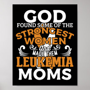 Leukaemia Awareness Orange Ribbon Poster
