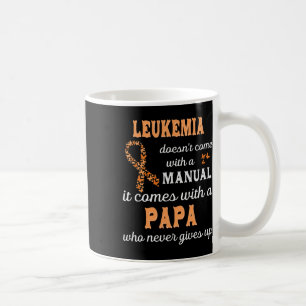 Leukaemia Awareness Papa Support Leukaemia Warrior Coffee Mug