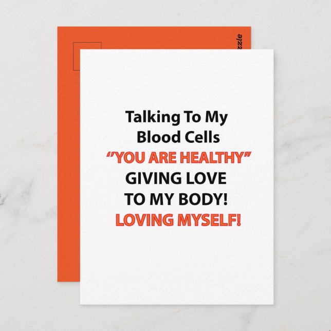 Leukaemia Awareness  Postcard (Front/Back)