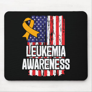 Leukaemia Awareness Ribbon - Leukaemia Survivor Mouse Pad