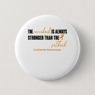 Leukaemia Awareness Ribbon Support Gifts 6 Cm Round Badge