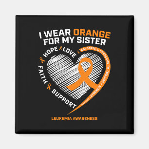 Leukaemia Awareness Sister Gifts Men Women Kids Le Magnet