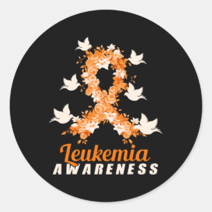 Leukaemia Awareness Support Birds Classic Round Sticker