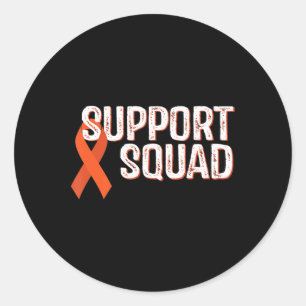 Leukaemia Awareness Support Squad  Classic Round Sticker