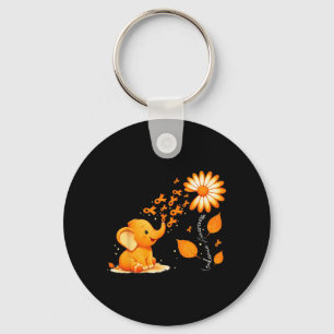 Leukaemia Awareness Support Squad Orange Ribbon Key Ring