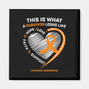 Leukaemia Awareness Survivor Gifts Men Women Kids Magnet
