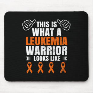 Leukaemia Awareness Survivor Warrior Ribbon Recove Mouse Pad