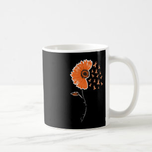 Leukaemia Awareness Warrior Orange Ribbon Sunflowe Coffee Mug