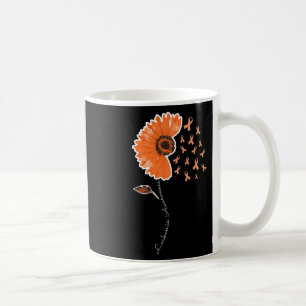 Leukaemia Awareness Warrior Orange Ribbon Sunflowe Coffee Mug