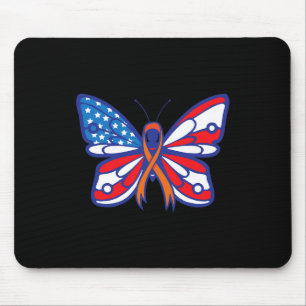 Leukaemia Blood Cancer Awareness Ribbon American F Mouse Pad
