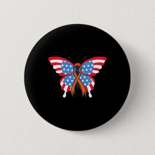 Leukaemia Blood Cancer Awareness Ribbon Survivor A 6 Cm Round Badge
