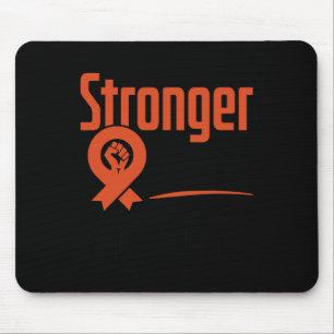 Leukaemia Blood Cancer Awareness Stronger Warrior  Mouse Pad