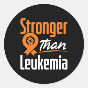 Leukaemia Blood Cancer Awareness Warrior Fighter S Classic Round Sticker