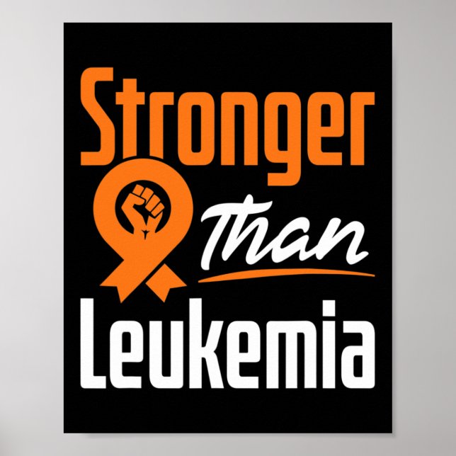 Leukaemia Blood Cancer Awareness Warrior Fighter S Poster (Front)