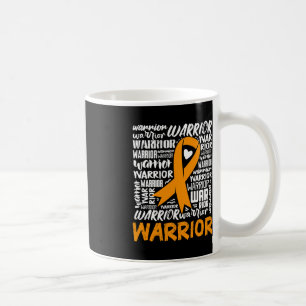 Leukaemia Blood Cancer Warrior Orange Ribbon Aware Coffee Mug