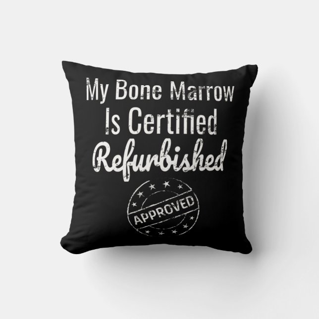 Leukaemia Bone Marrow Aplastic Anaemia Awareness  Cushion (Front)