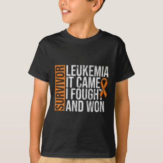 Leukaemia Came Fought Won Leukaemia Awareness Canc T-Shirt