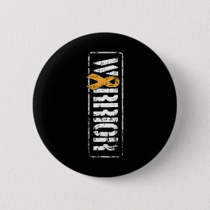 Leukaemia Cancer Awareness - Military Warrior Ribb 6 Cm Round Badge