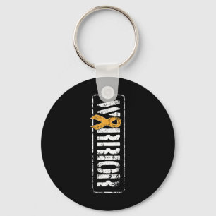 Leukaemia Cancer Awareness - Military Warrior Ribb Key Ring