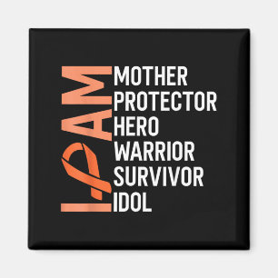 Leukaemia Cancer Awareness Mother Hero Warrior Magnet