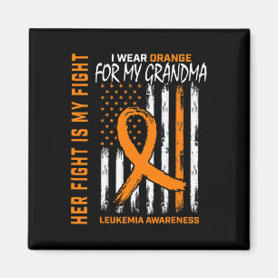 Leukaemia Cancer Awareness Products American Flag  Magnet