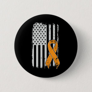 Leukaemia Cancer Awareness - Vintage Us American F 6 Cm Round Badge