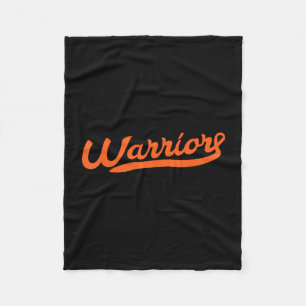 Leukaemia cancer awareness warrior orange ribbon fleece blanket