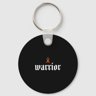 Leukaemia cancer awareness warrior orange ribbon key ring