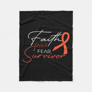 Leukaemia Cancer Fight Loop Performance T-Shirt1 Fleece Blanket