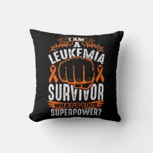 Leukaemia Cancer Survivor Awareness Ribbon Gifts Cushion