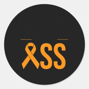 Leukaemia Cancer Survivor Gift Funny Blood Cancer Classic Round Sticker