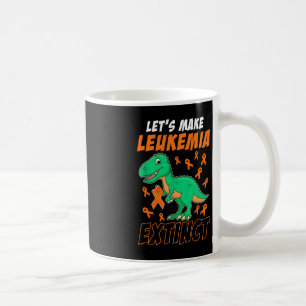 Leukaemia Dinosaur Orange Ribbon Haematologist Rep Coffee Mug