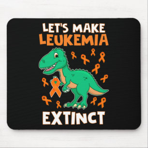 Leukaemia Dinosaur Orange Ribbon Haematologist Rep Mouse Pad