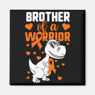 Leukaemia Dinosaur Shirt For Kids Boys Brother Of Magnet