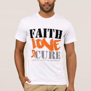 Leukaemia Faith Love Cure T-Shirt