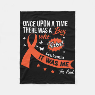 Leukaemia Fight Cancer Ribbon 11  Fleece Blanket