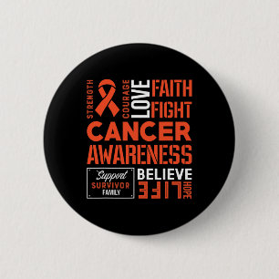 Leukaemia Fight Cancer Ribbon 5 6 Cm Round Badge