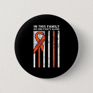Leukaemia Fight Cancer Ribbon 6 Cm Round Badge