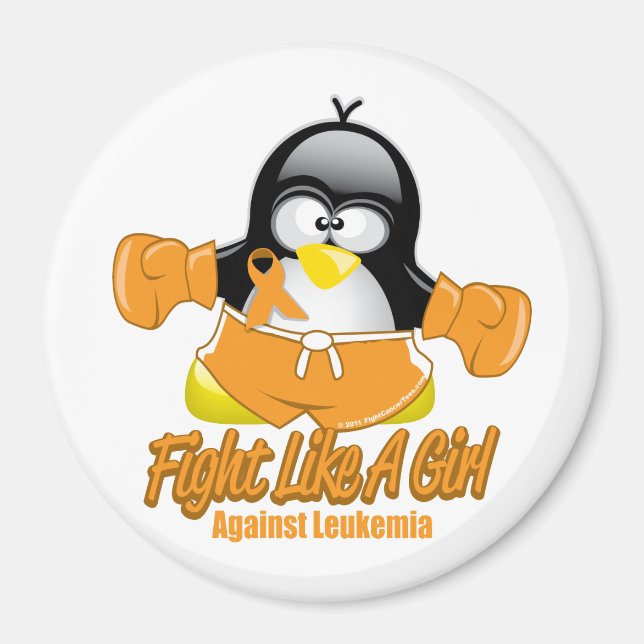 Leukaemia Fighting Penguin Magnet (Front)