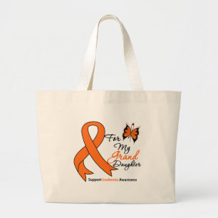 Leukaemia - For My Granddaughter Large Tote Bag