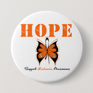 Leukaemia Hope Butterfly 7.5 Cm Round Badge