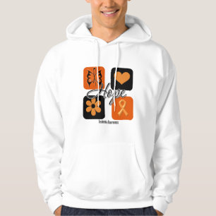 Leukaemia Hope Love Inspire Awareness Hoodie
