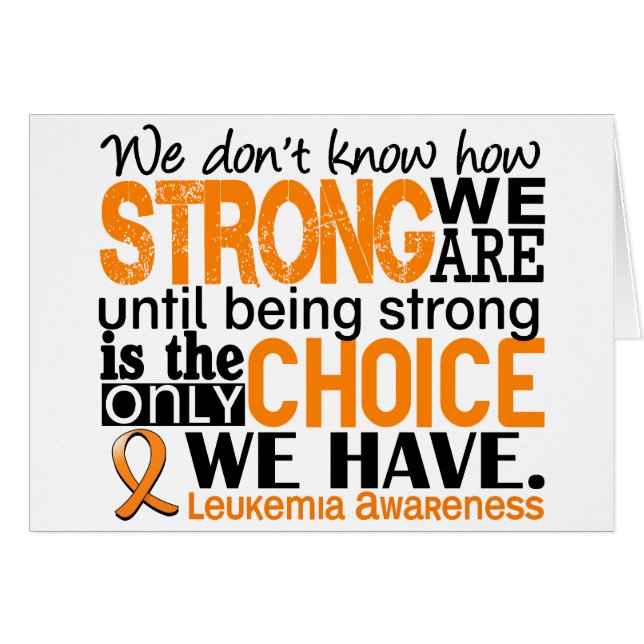 Leukaemia How Strong We Are (Front Horizontal)