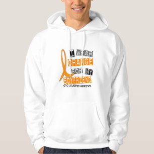 Leukaemia I Wear Orange For My Boyfriend 37 Hoodie