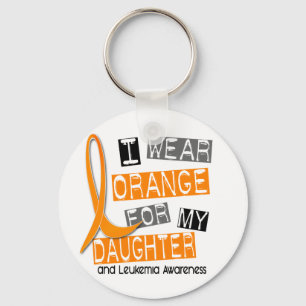 Leukaemia I Wear Orange For My Daughter 37 Key Ring