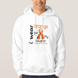 Leukaemia I Wear Orange For My Daughter 43 Hoodie