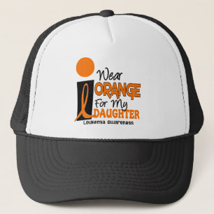 Leukaemia I WEAR ORANGE FOR MY DAUGHTER 9 Trucker Hat