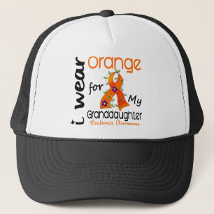 Leukaemia I Wear Orange For My Granddaughter 43 Trucker Hat